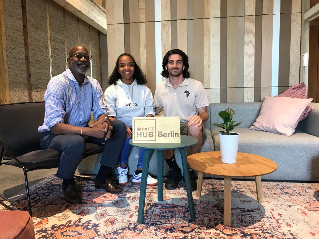 Edwin Moses bei Africa GreenTec in Berlin